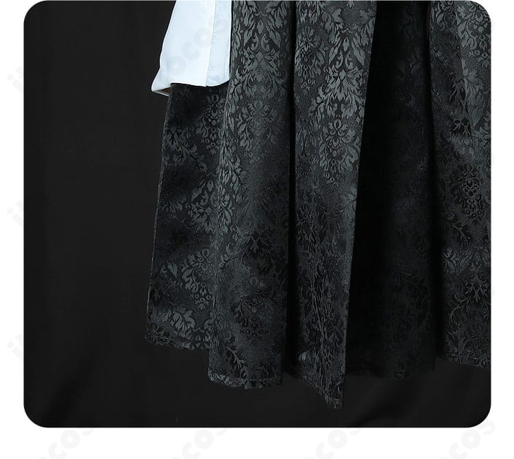 鏡音レン 陰陽師コラボ衣装の下衣ディテール。縁取りと模様のバランスが特徴。