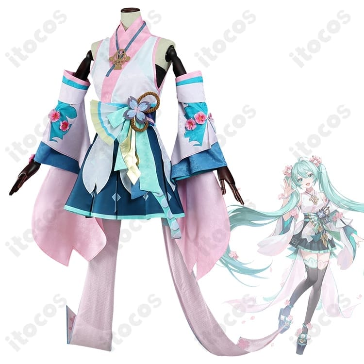 初音ミク 陰陽師コラボ衣装 和装コスプレ｜高再現で華やか、撮影とイベントに最適 - 2枚目の画像