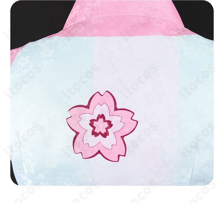 初音ミク 陰陽師コラボ衣装の背面装飾アップ。豪華で重厚感のある意匠