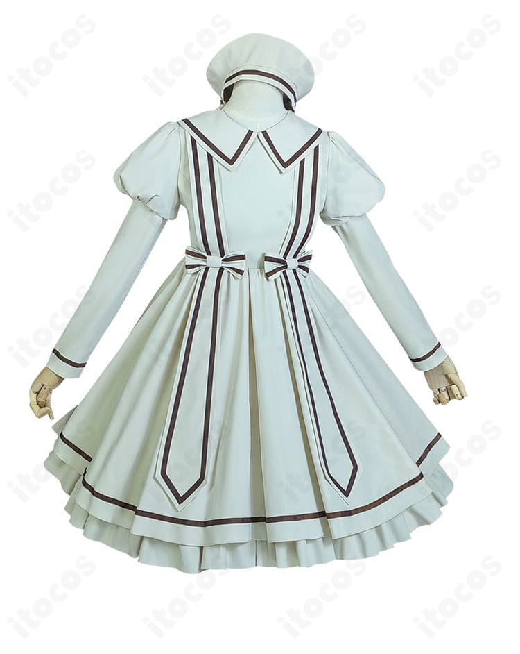 木之本桜「水族館」コスプレ衣装 正面全体像。シルエットと配色が分かる構図。