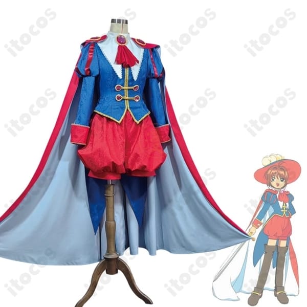 木之本桜「眠れる森の美女」王子様コスプレ 高再現で快適、イベントと撮影に最適