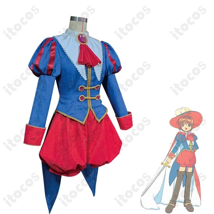 木之本桜「眠れる森の美女」王子様コスプレ 高再現で快適、イベントと撮影に最適 - 3枚目の画像