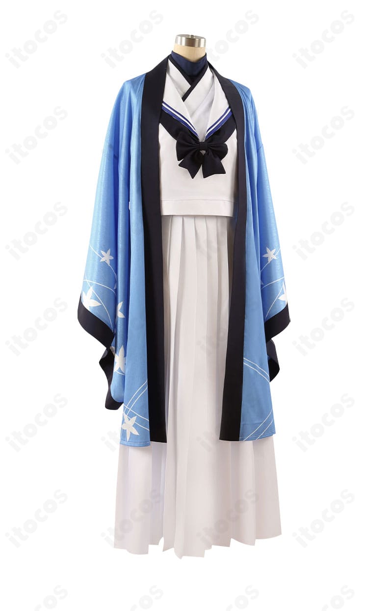 ブルーアーカイブ 御稜ナグサ衣装 左側面。袖やコートのラインなど細部の作り込みを確認できる角度。