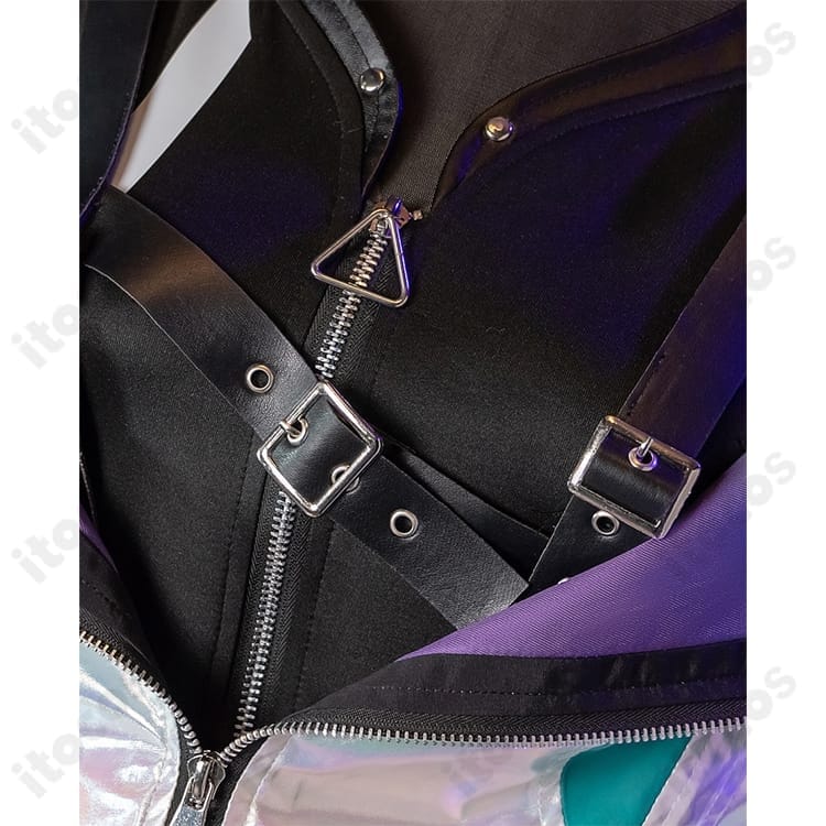 プロジェクトセカイ 神代類 サイバーパンクデッドボーイ 高再現コスプレ衣装一式 - 5枚目の画像