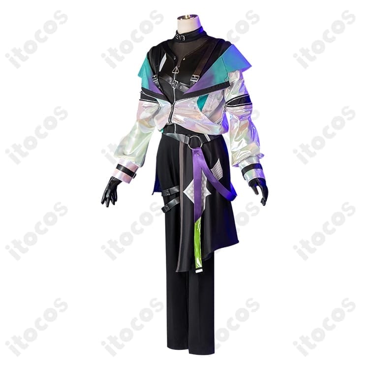 プロジェクトセカイ 神代類 サイバーパンクデッドボーイ 高再現コスプレ衣装一式 - 2枚目の画像