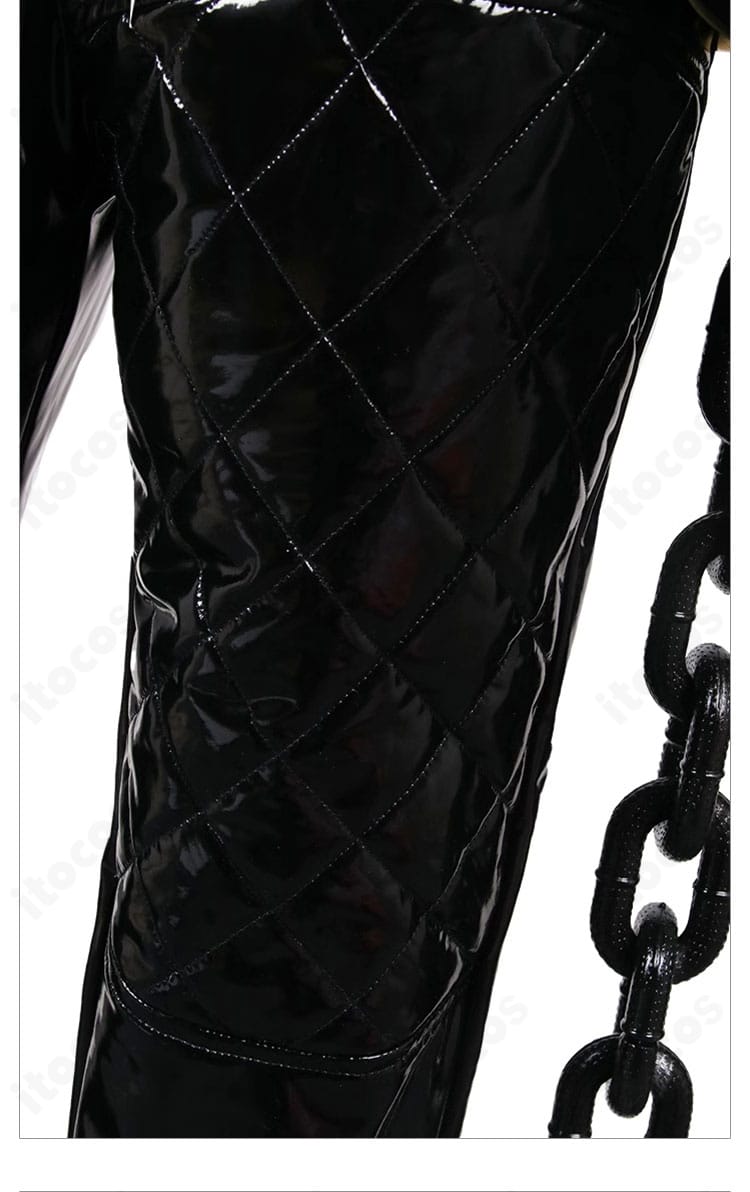 シャックル カトリーナ衣装のパンツ裾メッシュ。通気性メッシュとレッグデザイン