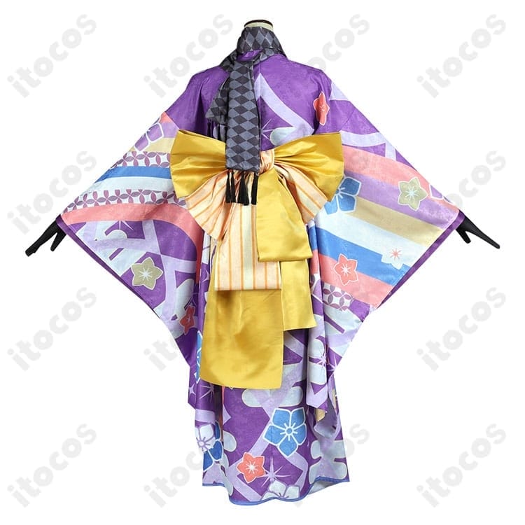 マギアレコード 暁美ほむら 晴着コスプレ衣装。和装の気品で高再現、撮影映え抜群 - 3枚目の画像