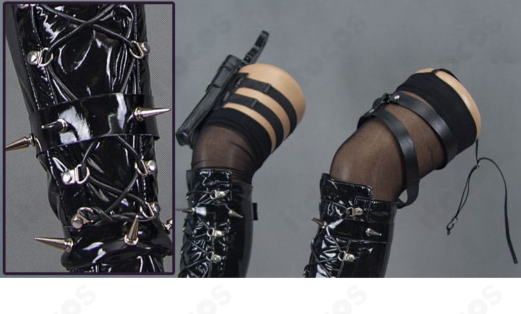 メイデン衣装のふくらはぎ周りの装飾とライン設計