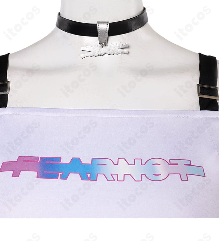 オーバーウォッチ2 キリコ コスプレ衣装 前胸と首周り装飾のアップ