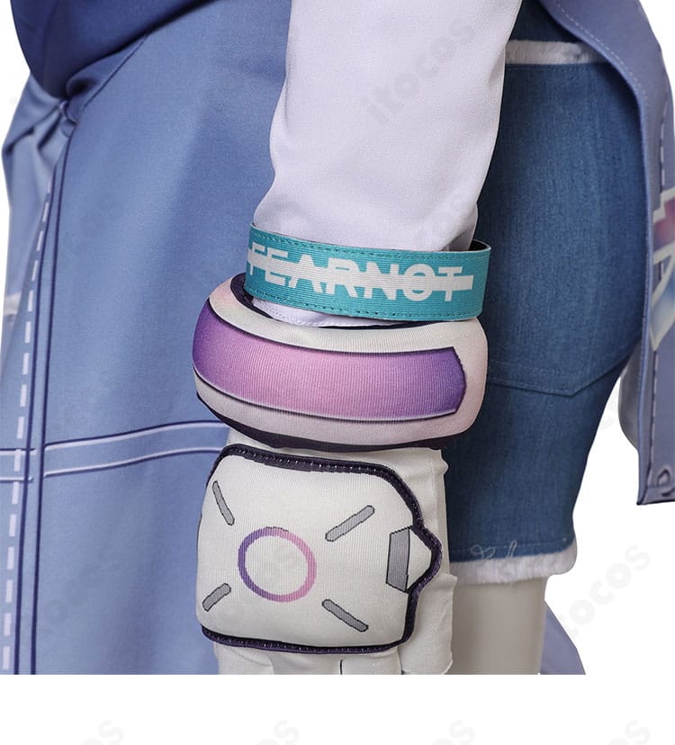 オーバーウォッチ2 キリコ コラボ衣装 手首サイドの縫製と意匠ディテール