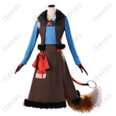 ホロ通常衣装コスプレ｜耳・尻尾付きで再現度高く、撮影・イベントに最適な一着 - 1枚目の画像（サムネイル）