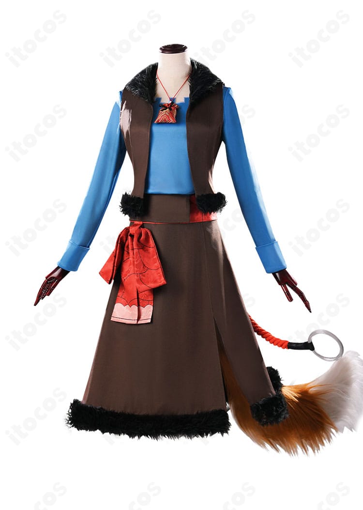 ホロ（賢狼ホロ）通常衣装コスプレの全身正面カット