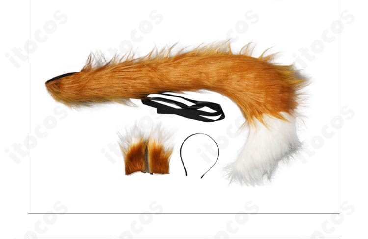 ホロの耳型ヘッドアクセサリーの近接ディテール