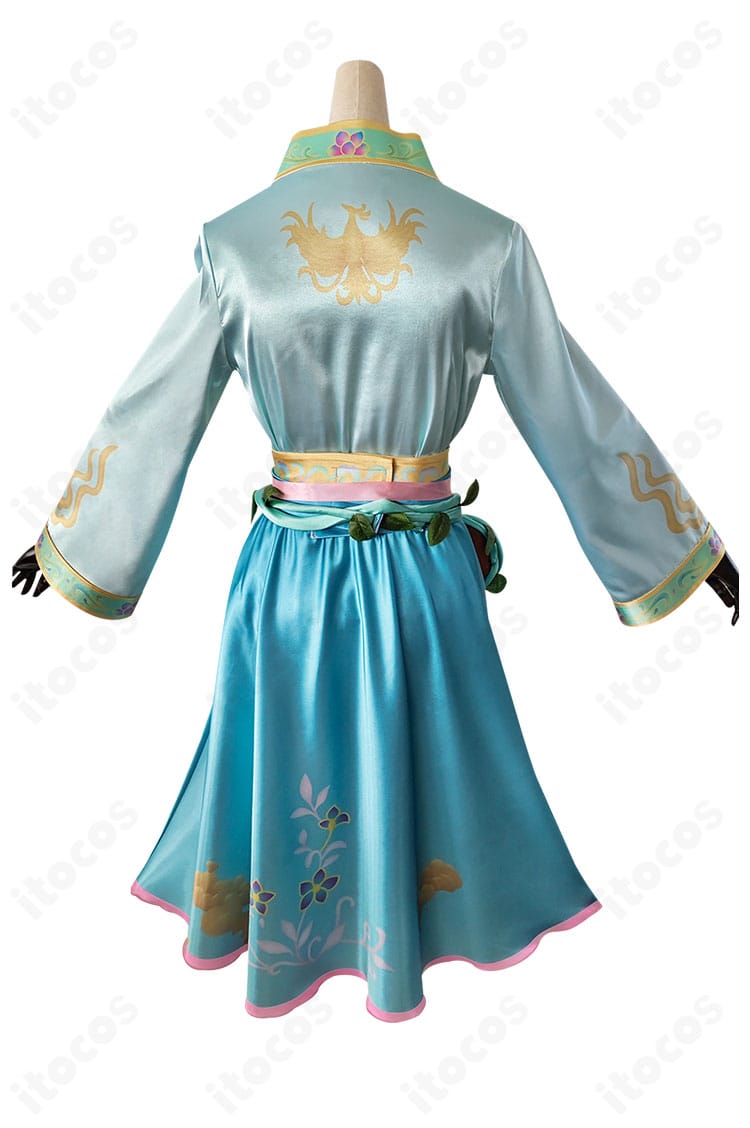 第五人格 夢の魔女 DOU5優勝記念衣装の背面。背中から裾にかけてのラインと、後ろ姿の存在感を確認できる画像。