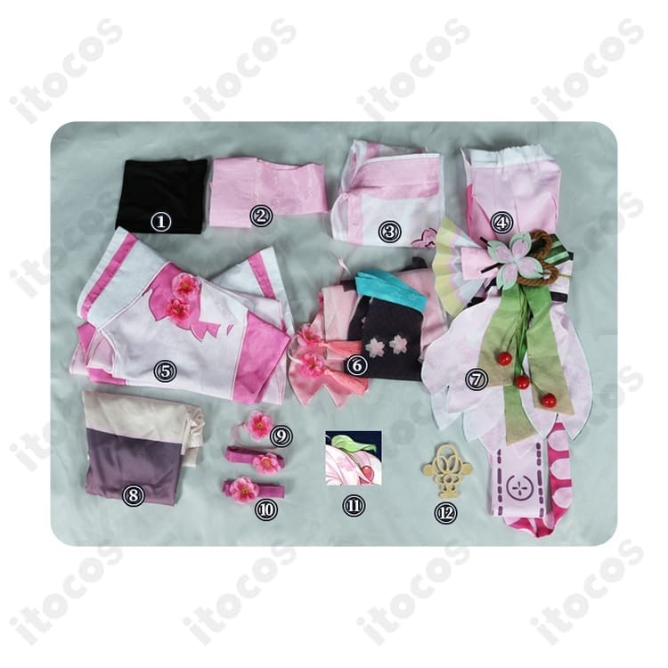 初音ミク 桜ミク（陰陽師コラボ）コスプレ衣装。和風×桜が華やか、撮影・イベントで高再現 - 5枚目の画像