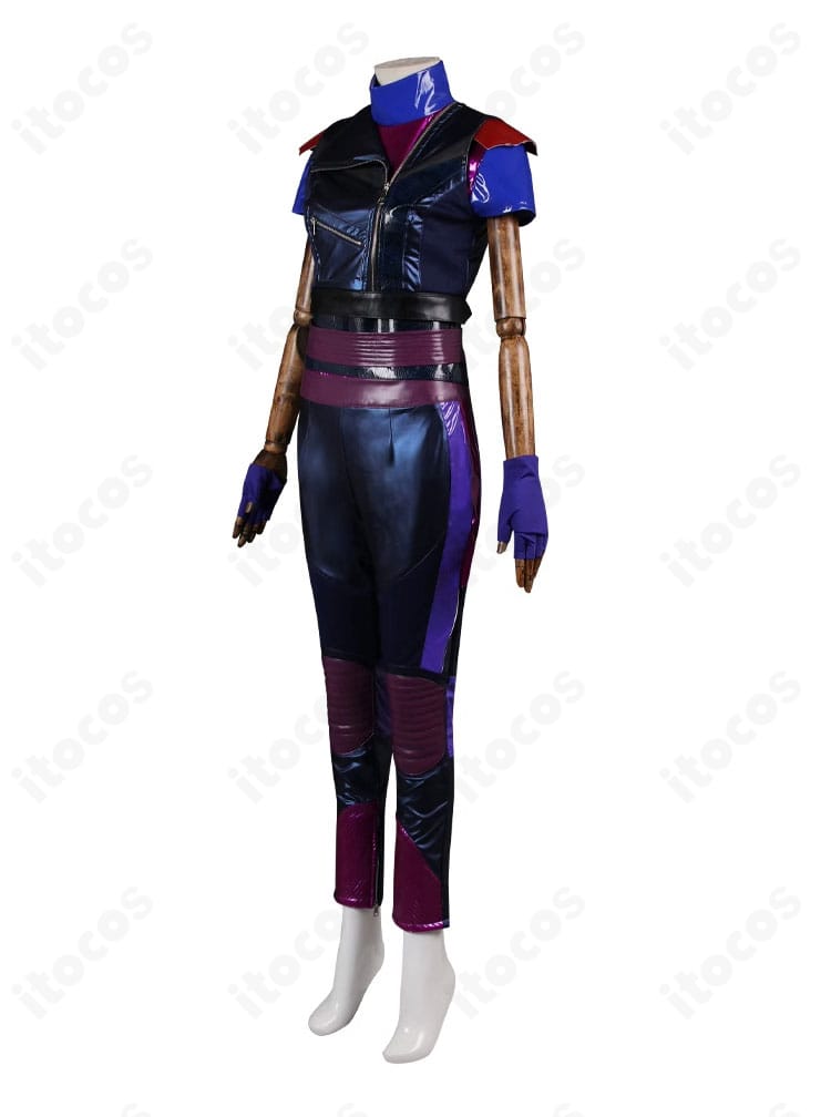 ディセンダント3 マル・バーサ衣装 左側面。サイドの切り替えと装飾ディテールを強調。