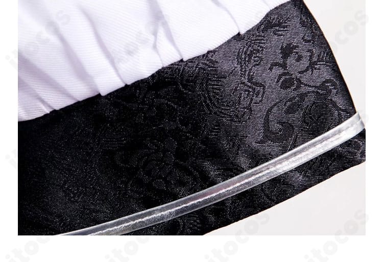 リバース：1999 バルーンパーティー 袖の装飾ディテール。カフ周りのステッチ