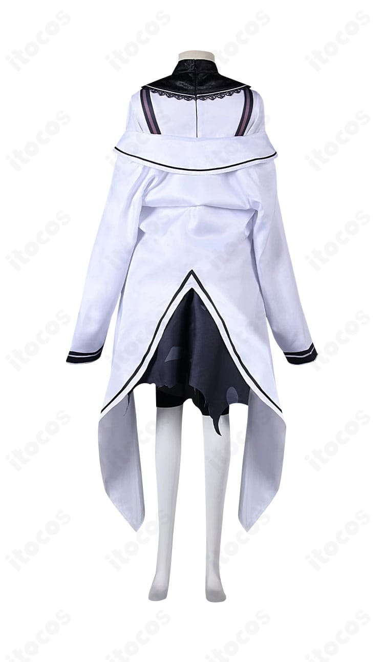 リバース：1999 バルーンパーティー コスプレ衣装 背面全体。背中のシルエットと裾の動き