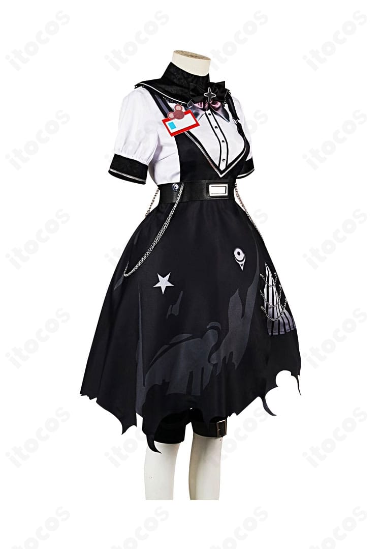 リバース：1999 バルーンパーティー ワンピース側面ディテール。ウエストラインと縫製