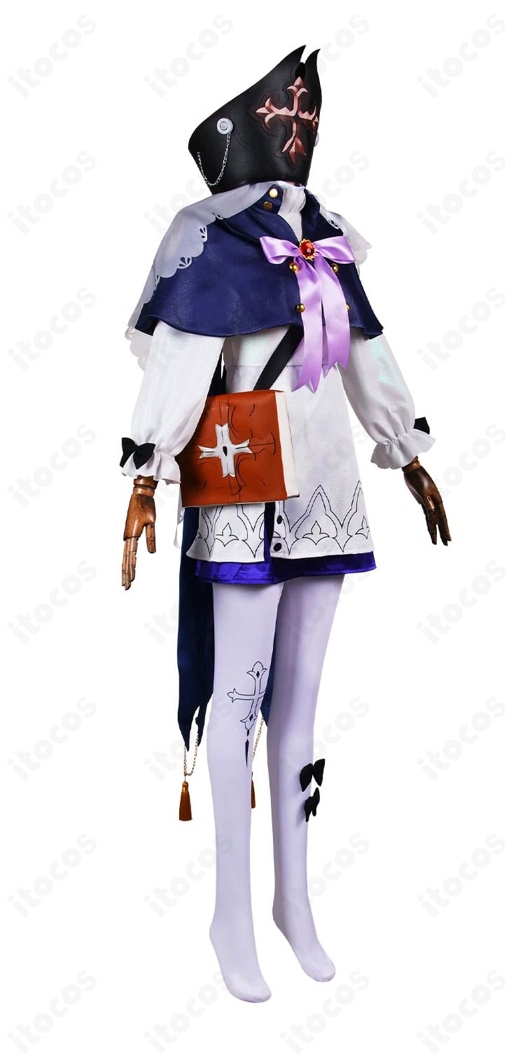 側面ビュー：崩壊：スターレイル衣装の袖ラインやコートシルエットのディテール