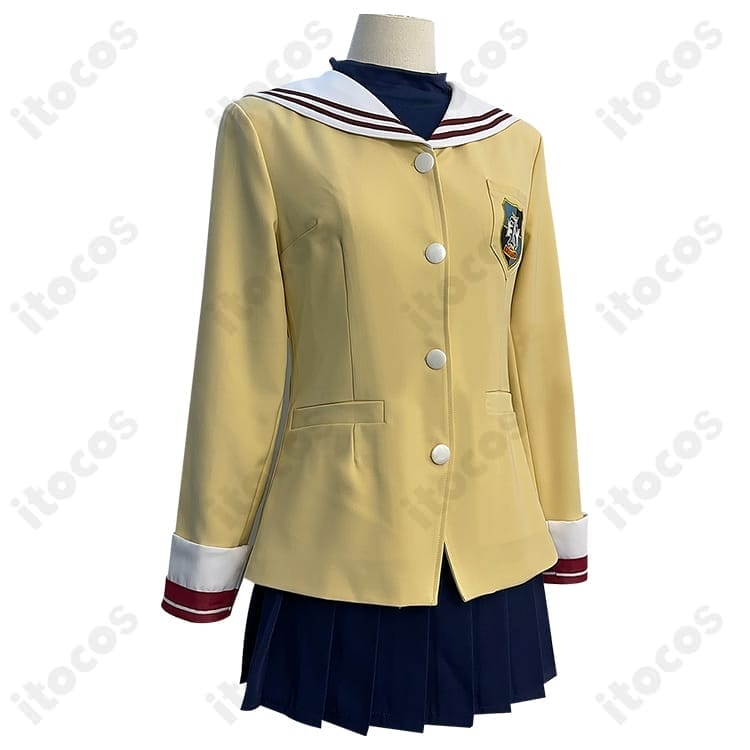 CLANNAD 古河渚・光坂高校冬制服コスプレ 高再現で撮影映え、XS〜XXL対応 - 2枚目の画像