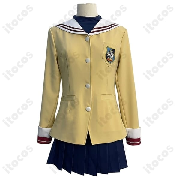 CLANNAD 古河渚・光坂高校冬制服コスプレ 高再現で撮影映え、XS〜XXL対応