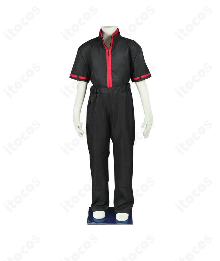 坂田銀時 コスプレ衣装 インナー半袖前面ディテール。襟元から見えるインナーの見え方を確認できる画像。