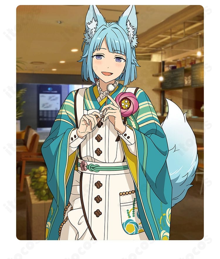 紫之創の恋こい喫茶コスプレ衣装を着用した参考キャラクターイメージ