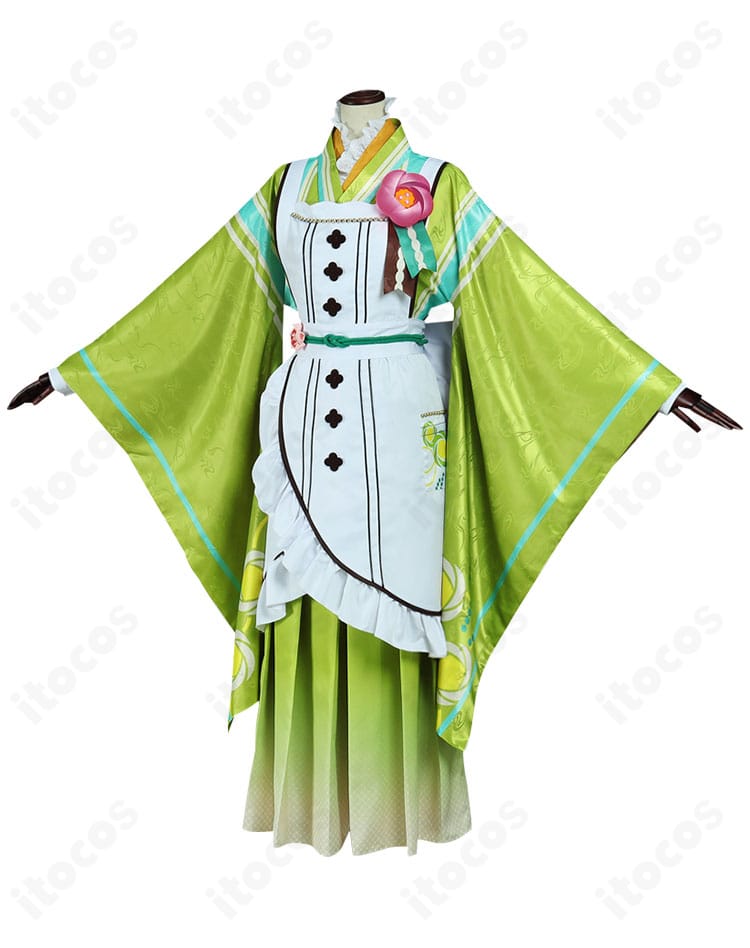 天祥院英智 恋こい喫茶衣装のサイドビュー。袖口やポケット装飾の立体感が確認できる画像。