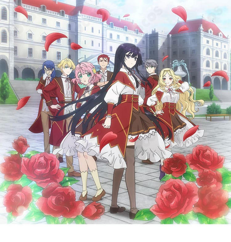 パトリック・アッシュバトンの学園制服コスプレ一式。悪役令嬢レベル99の世界観を反映した端正なデザイン全体像。