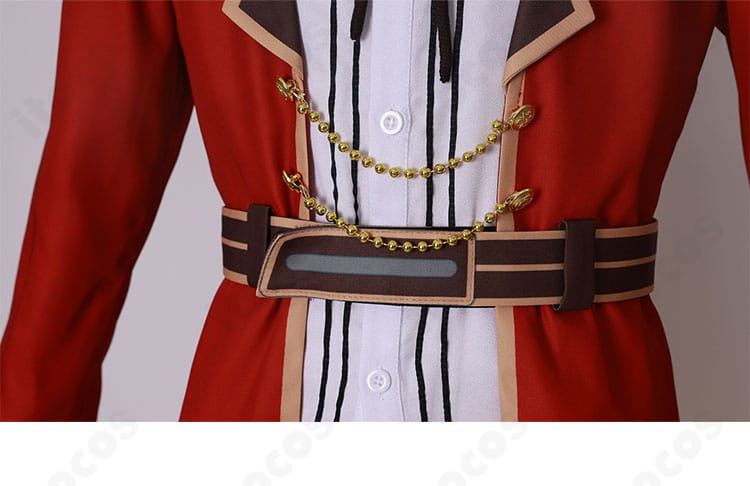 装飾ディテールの近接。細かな刺繍と縫製の整いを確認できる、撮影映え重視の作り。