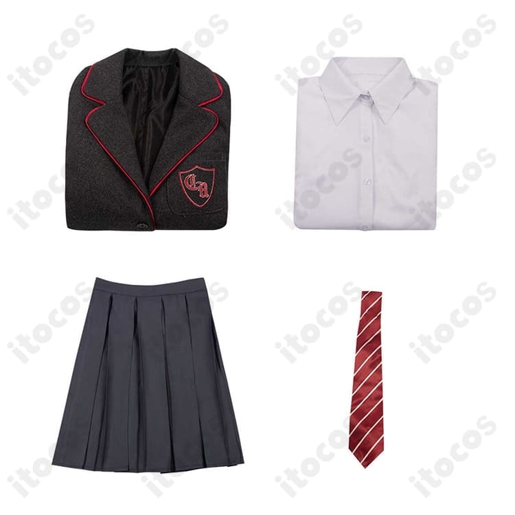 映画『マチルダ・ザ・ミュージカル』マチルダ 学園制服 子供用 高再現で清楚な着こなしを実現 - 4枚目の画像