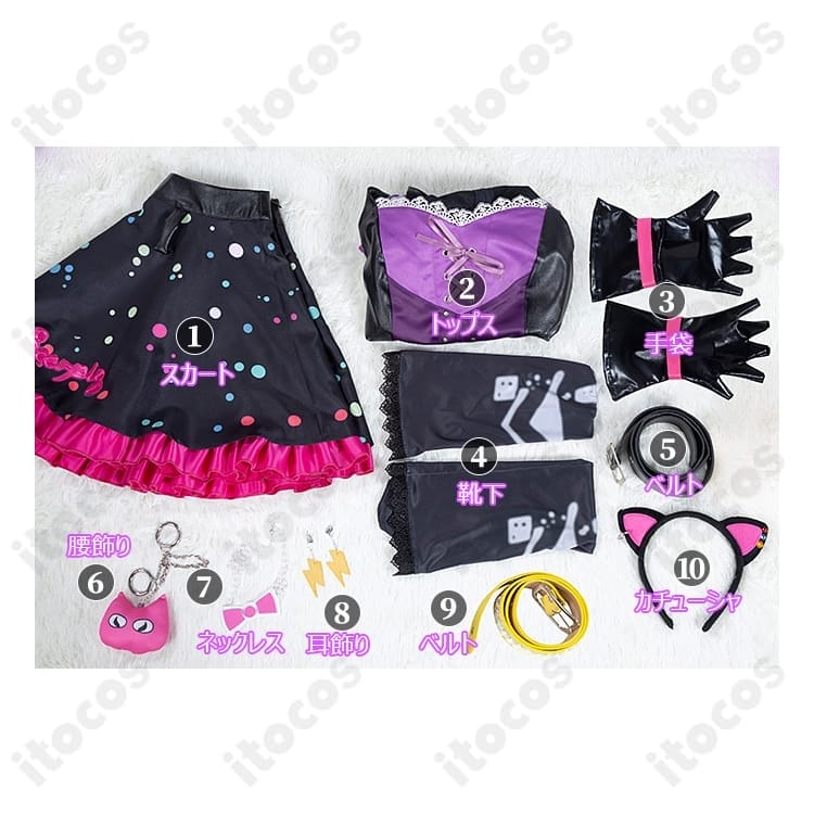 星宮いちご スイートデビル衣装｜軽量で動きやすい高再現コスプレ一式 - 5枚目の画像