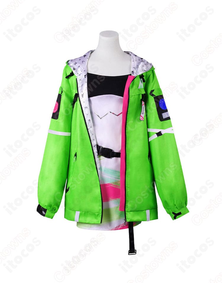 アキ・ローゼンタール ゲーミング私服衣装の正面全身カット（ホロライブ）