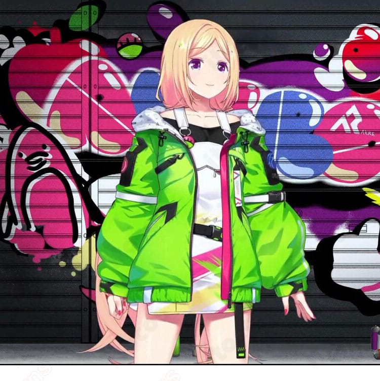 ホロライブ アキ・ローゼンタールのゲーミング私服コスプレ一式の全体イメージ