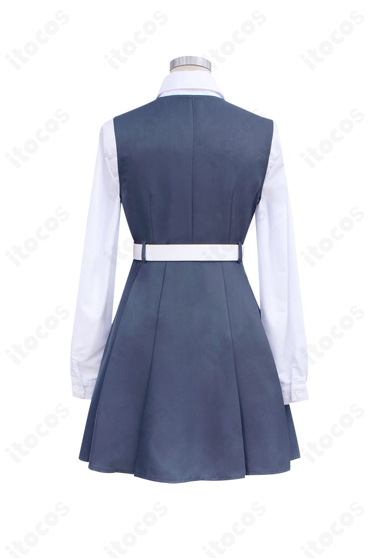 木野ひまり コスプレ衣装 背面｜背中からのシルエットとスカートの広がりを捉えた背面ディテール