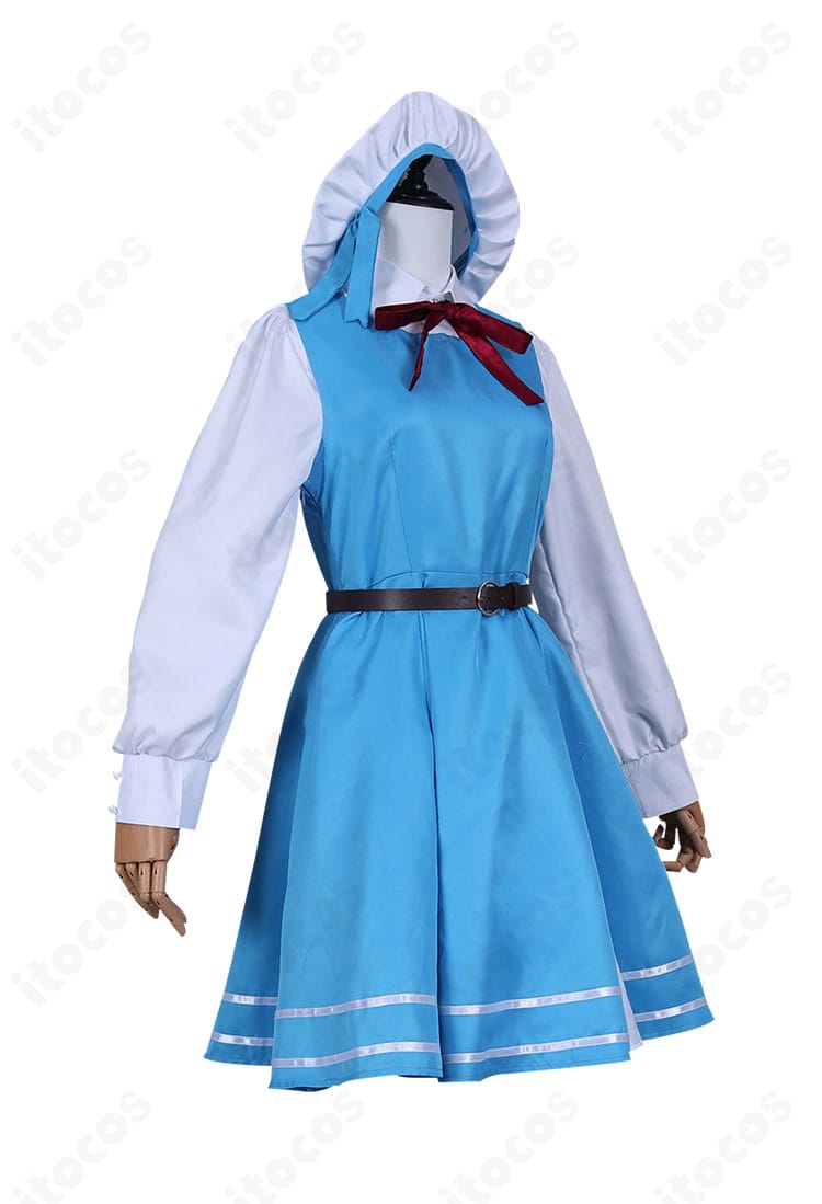 杜乃こりす コスプレ衣装の右側面。サイドシルエットとウエスト周りの装飾バランス、袖口のディテールを確認できる画像。