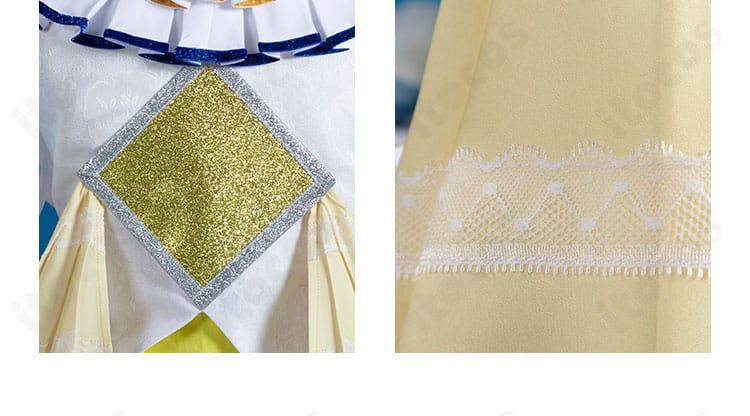 南みれぃ コスプレ衣装の背中装飾部分の接写。背面リボンと装飾パーツの配置が分かる。