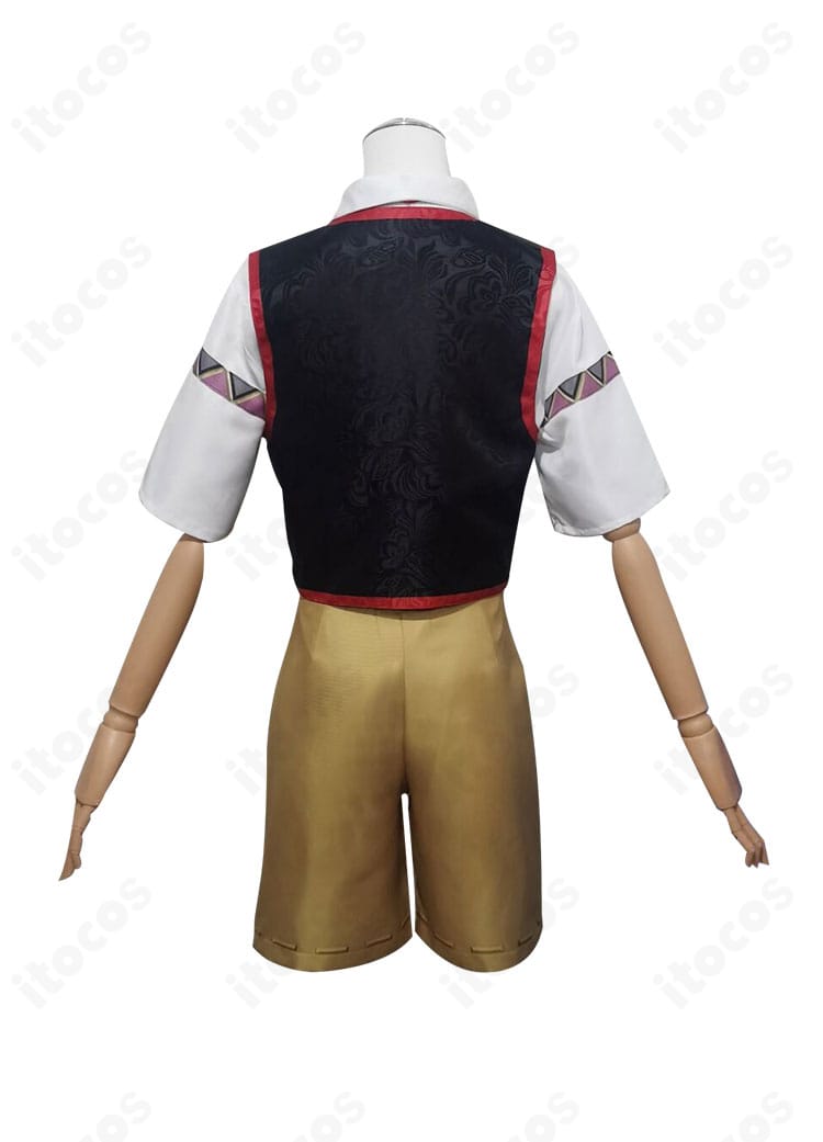 第五人格 人形師 ルイ衣装の背面。帯の見え方や背中側の装飾と裾のラインを確認できる画像。