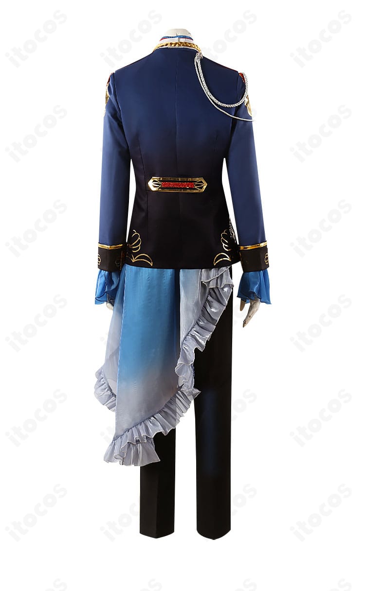 UNDEAD『TRIP』コスプレ衣装の背面。コート裾のラインや背面装飾のディテールが見える後ろ姿。