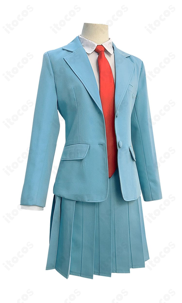 岩倉美津未コスプレの右側面。ブレザーのラインとポケット位置のディテール