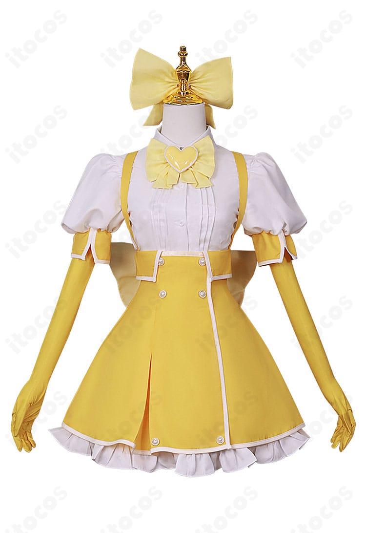 魔法少女にあこがれて 天川薫子 コスプレ衣装 正面全身。鮮やかなカラーとフロントディテールの再現が分かる画像