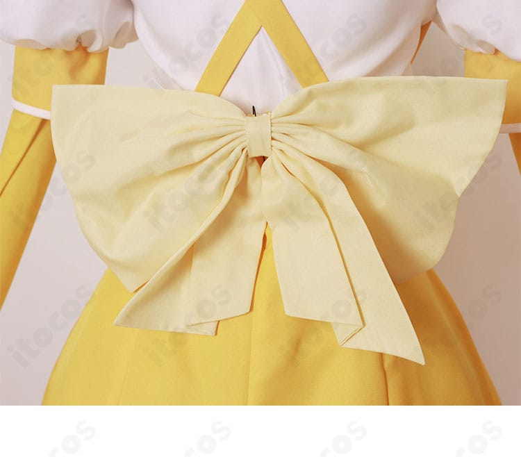 魔法少女にあこがれて 天川薫子 コスプレ衣装 背面リボン装飾の詳細。結び目の立体感と配置バランスを表す画像