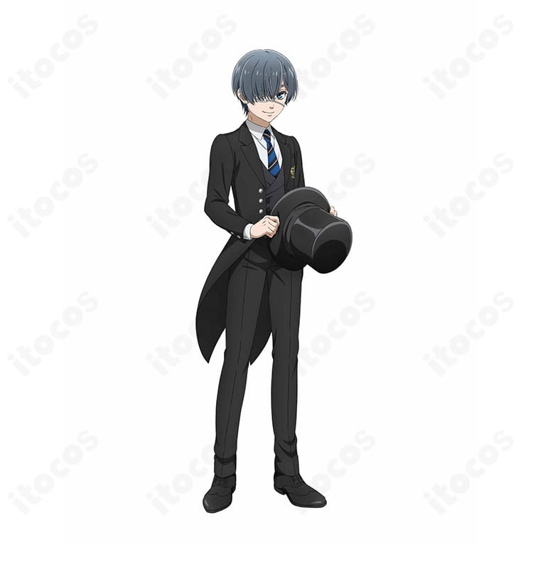 黒執事 寄宿学校編 シエル・ファントムハイヴの学園制服コスプレ衣装 イメージ全体