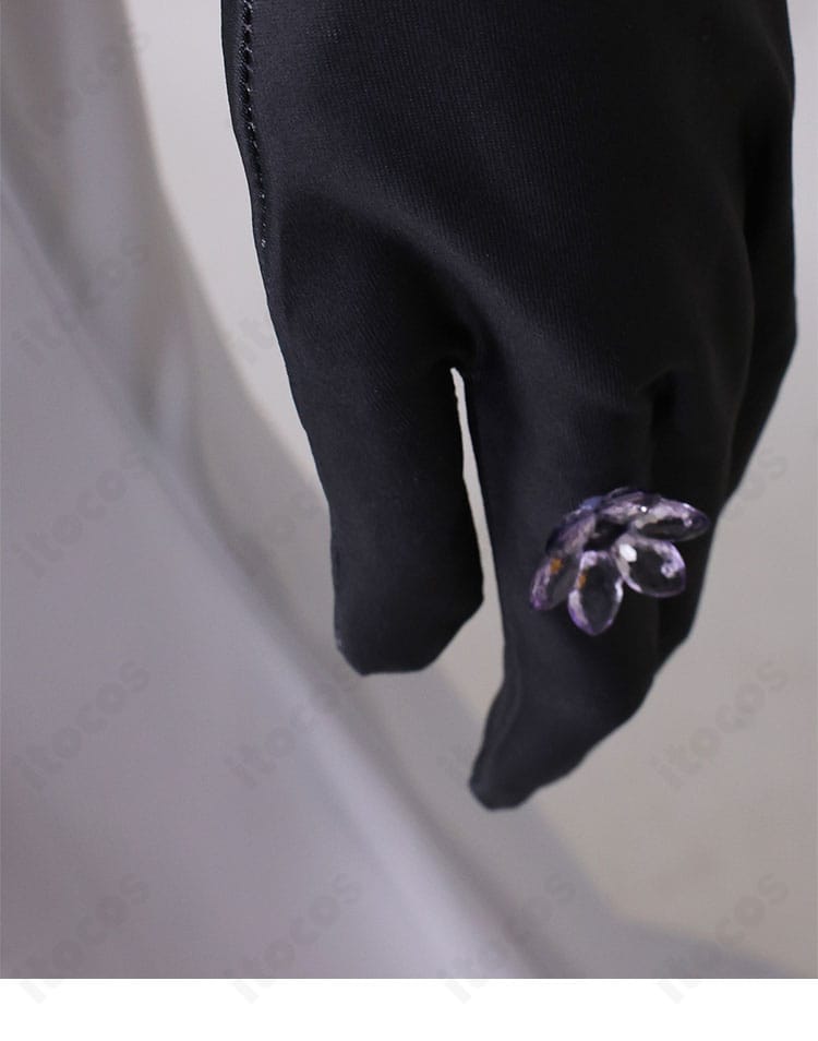 ダリア（コンスタンス）衣装の手袋アクセサリー：ステッチとカフの意匠