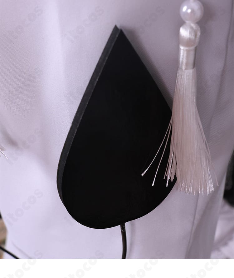 ダリア（コンスタンス）衣装の小さな尾アクセサリー：形状と取り付け部のディテール