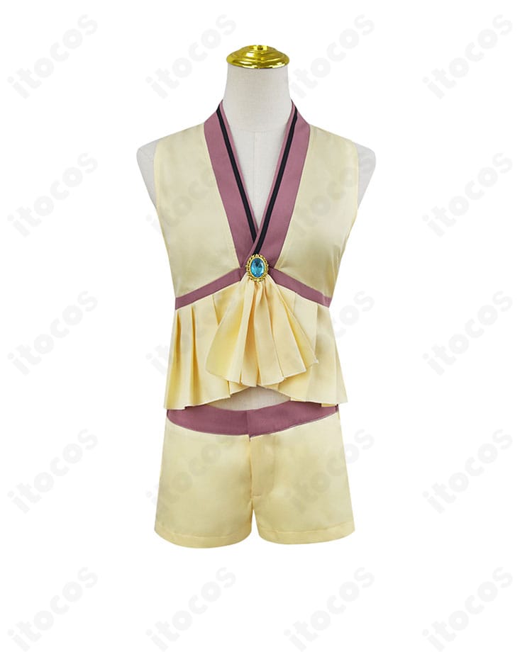 インナー（トップス）の正面ディテール。縫製ラインと縁取りの仕上げが分かる近接写真。