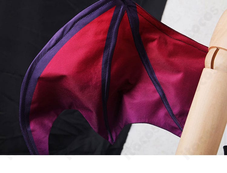 メジロパーマー 月下の悪魔ちゃん♪ 衣装 背面の翼装飾アップ（立体感と固定位置）