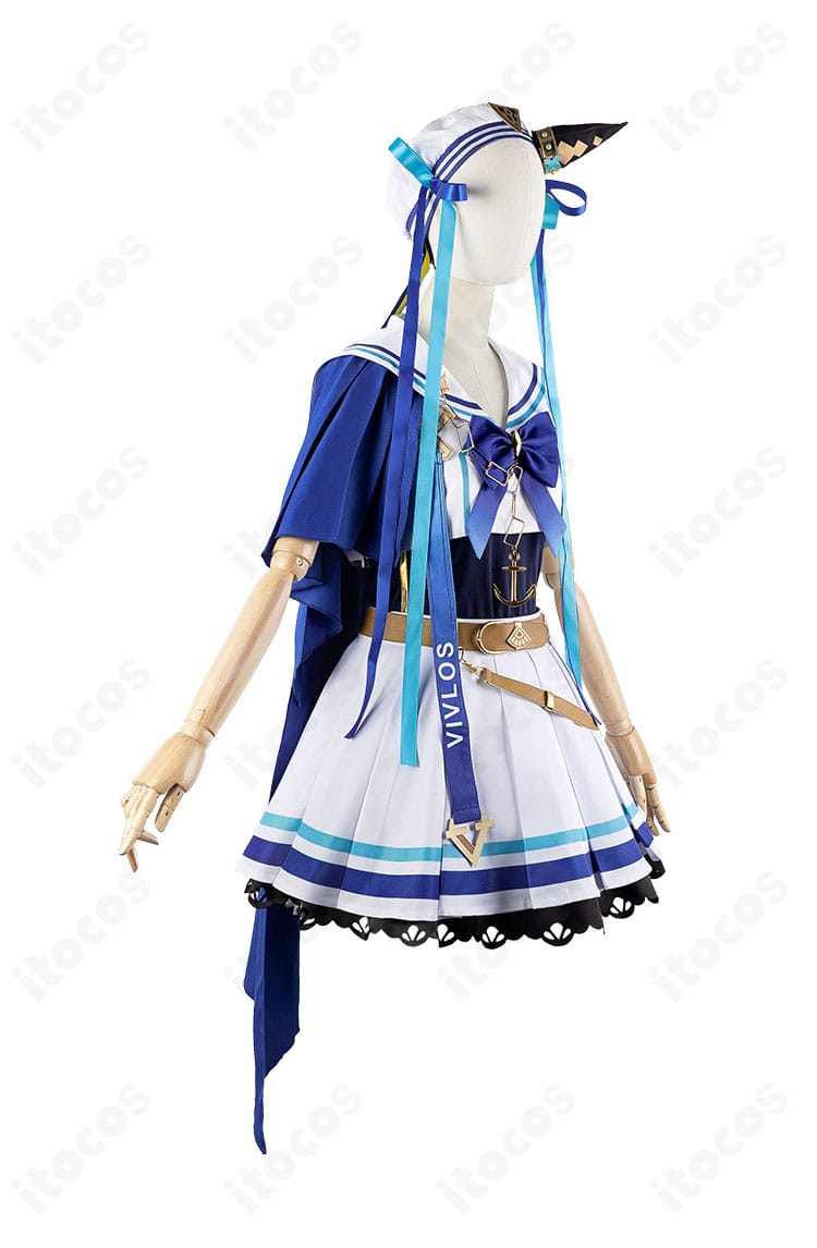 ヴィブロス勝負服の装飾・刺繍・トリム詳細。近距離撮影に映える丁寧な仕上げ。