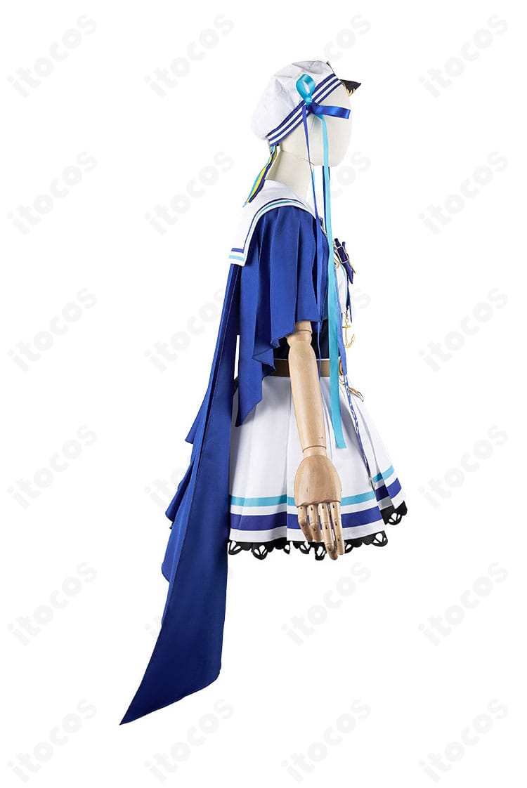 ヴィブロス勝負服の右側装飾クローズアップ。細かな刺繍と縁取りの再現度が分かる。